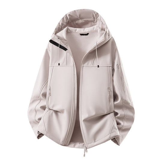 Herren Softshell-Jacke mit Fleecefutter, wasserabweisend und kapuzenverstärkung Shop Nory
