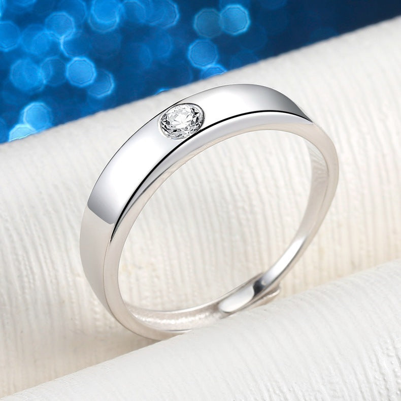 Damen Moderner Ring mit edlem Kristall Shop Nory
