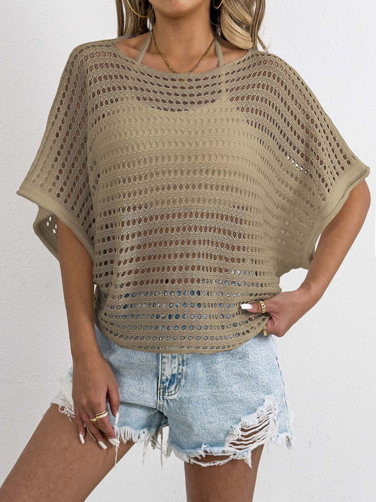 Damen luftiges Netz-T-Shirt