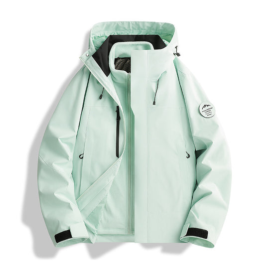 Herren Atmungsaktive, Wasserdichte Softshell-Jacke mit Fleecefutter und Kapuze Shop Nory