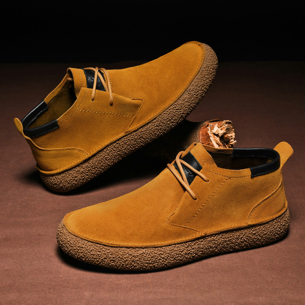 Herren Bequeme Chukka-Stiefel mit rutschfester Sohle und atmungsaktivem Design Shopnory