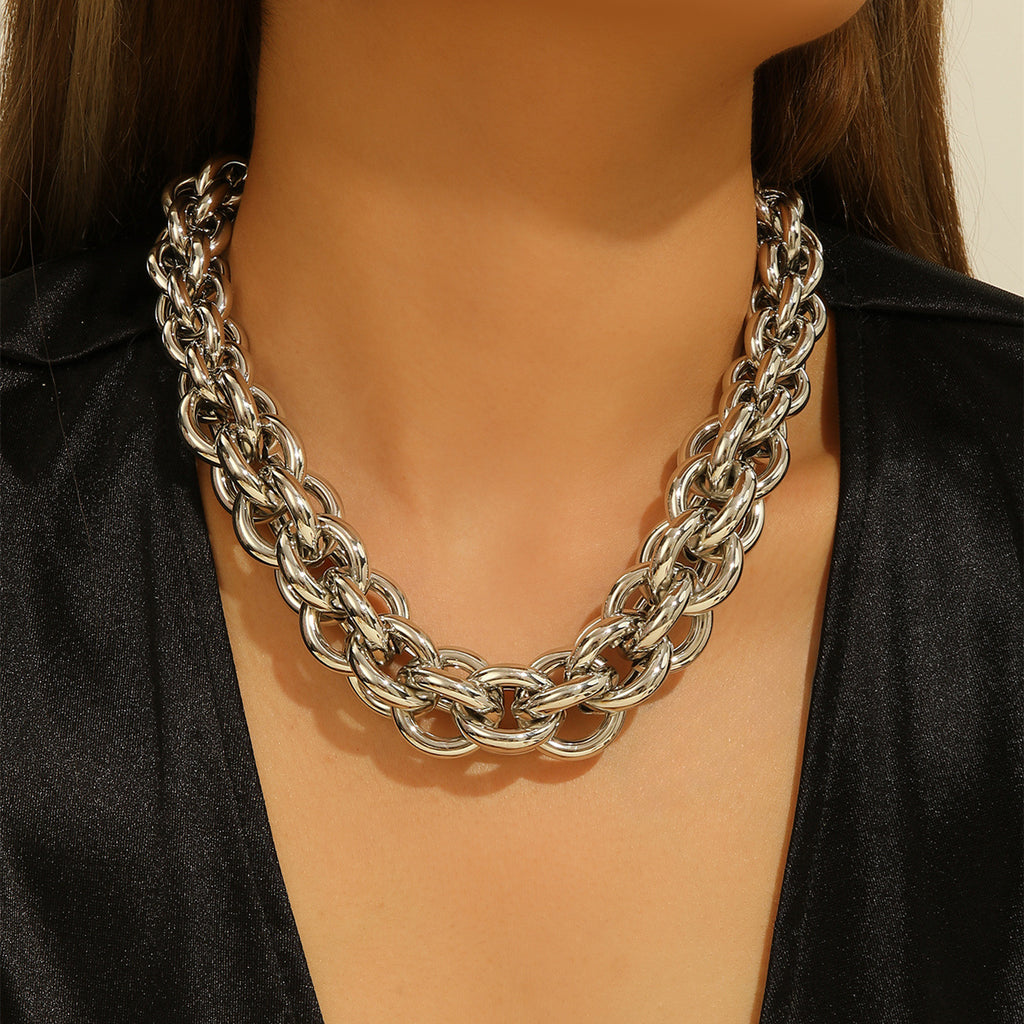 Damen Statement Halskette mit skulpturalem Design Shop Nory