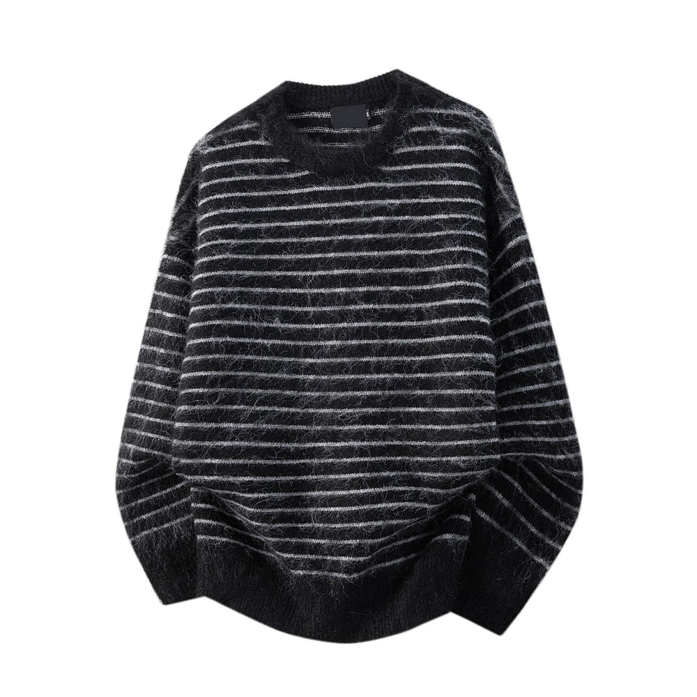 Damen Lässiger Strickpullover mit Streifen Shop Nory