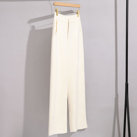 Damen High-Waist Palazzo-Hose mit weitem Bein und schlichter Bundverarbeitung Shop Nory