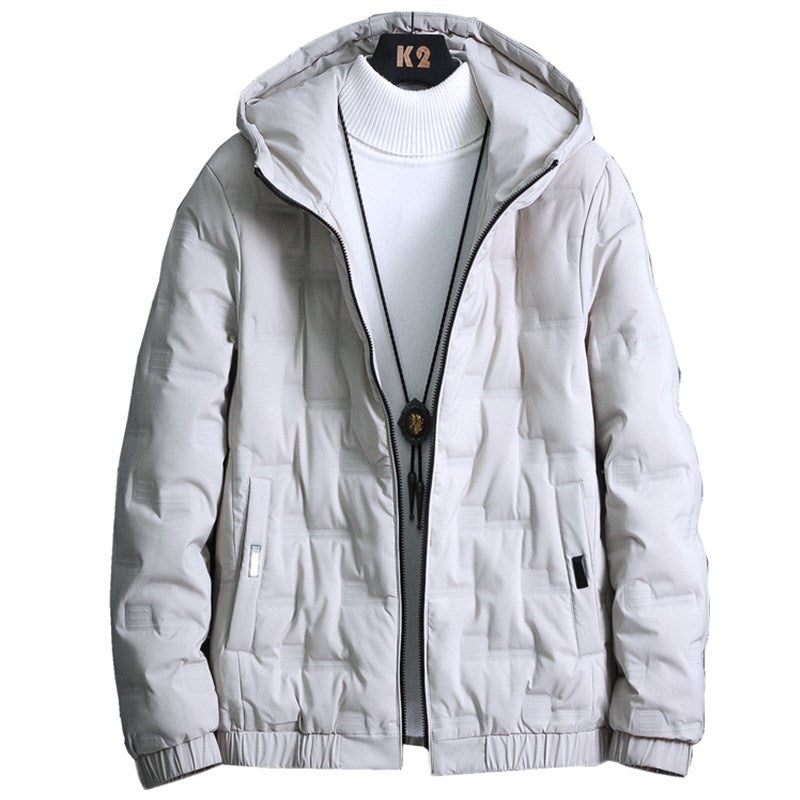 Herren Leichte gesteppte Kapuzenjacke mit Thermoisolierung und elastischem Saum Shop Nory