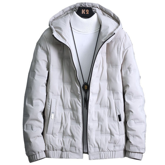 Herren Leichte gesteppte Kapuzenjacke mit Thermoisolierung und elastischem Saum Shop Nory