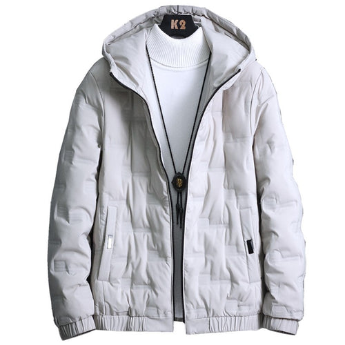 Herren Leichte gesteppte Kapuzenjacke mit Thermoisolierung und elastischem Saum Shop Nory