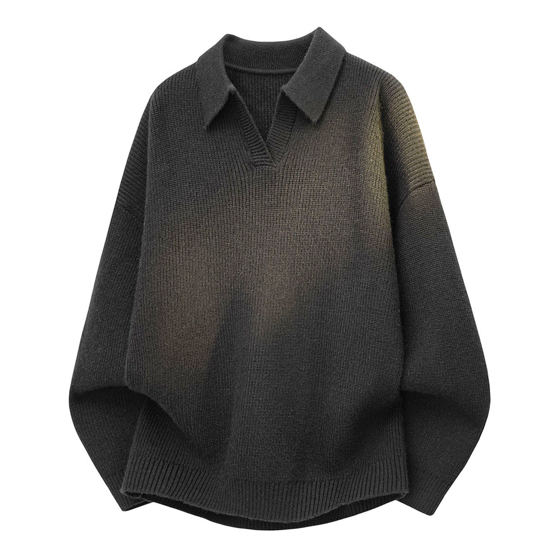 Herren Modischer Grobstrickpullover mit Stehkragen Shop Nory