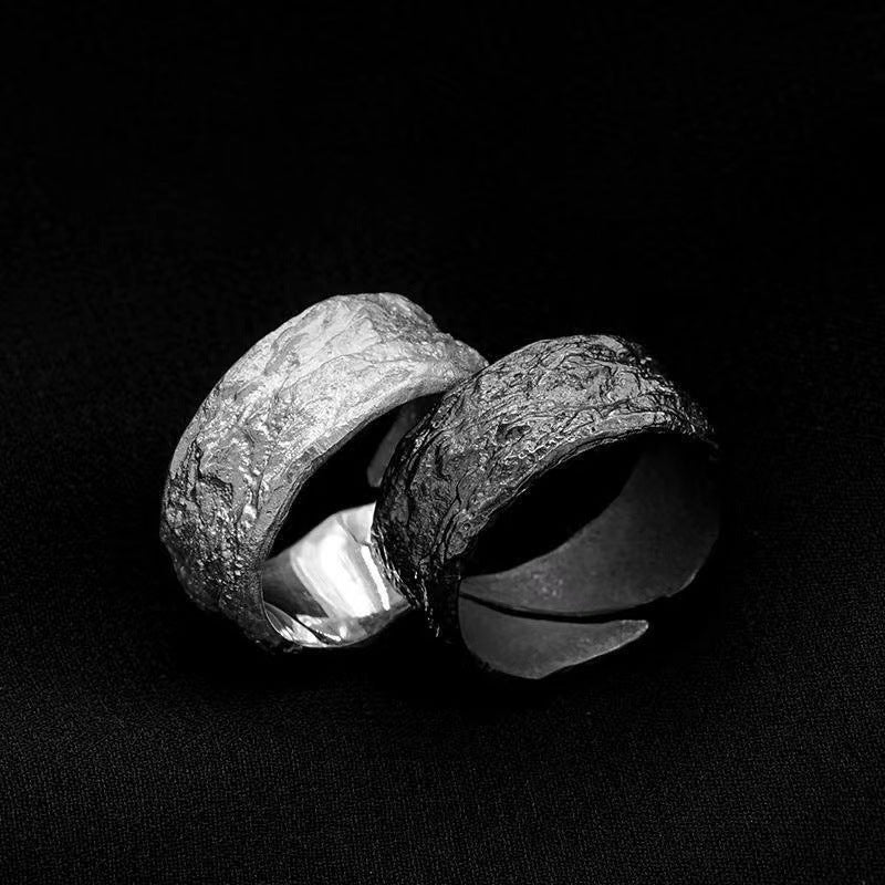 Damenring mit strukturiertem Design aus hochwertigem Metall Shop Nory