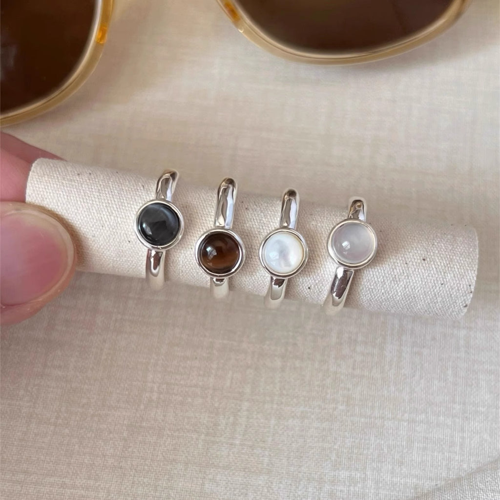 Damenring mit hochwertigem, facettiertem Halbedelstein Shop Nory