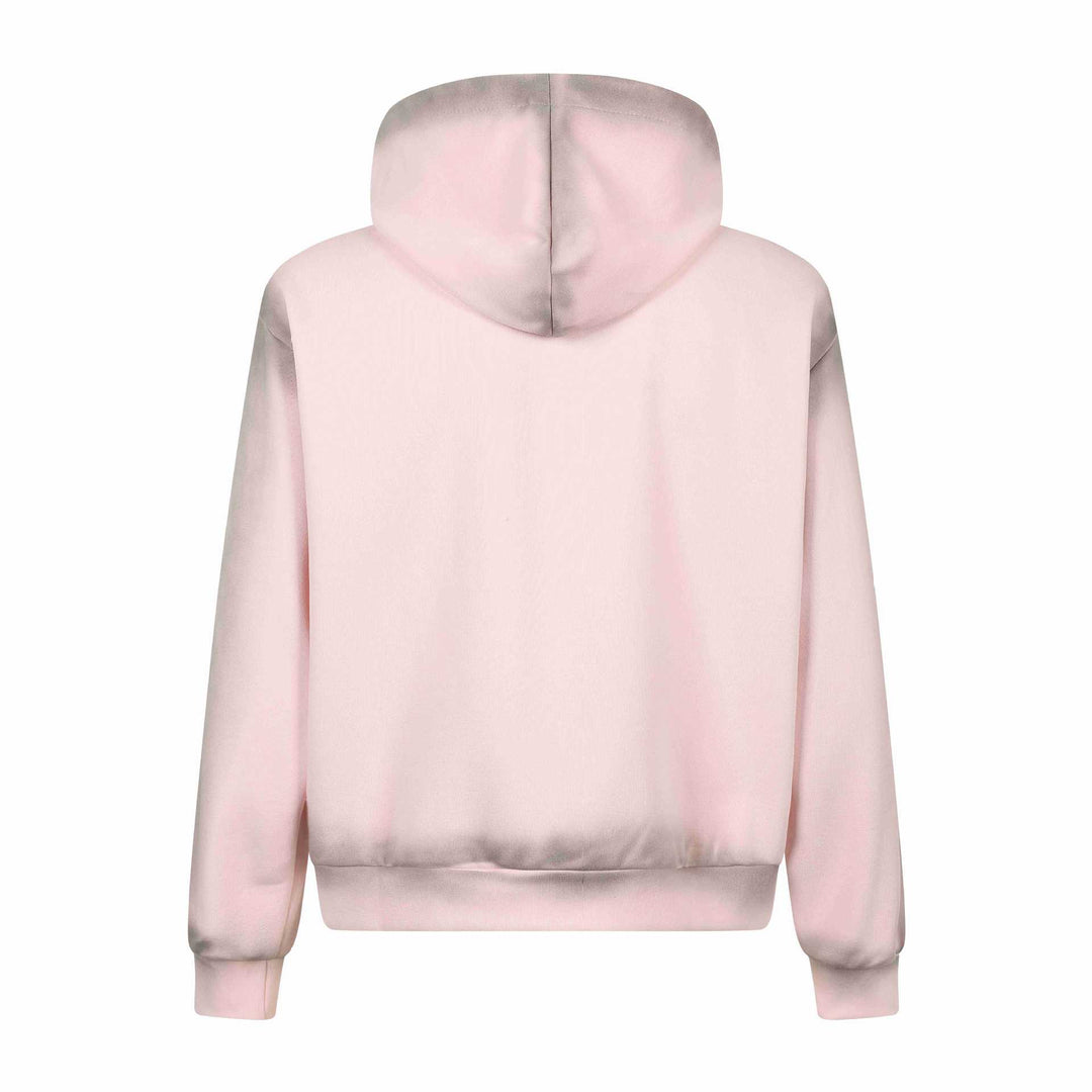 Unisex Kapuzenjacke mit durchgehendem Reißverschluss, großem Typo‑Print und Kängurutasche Shop Nory