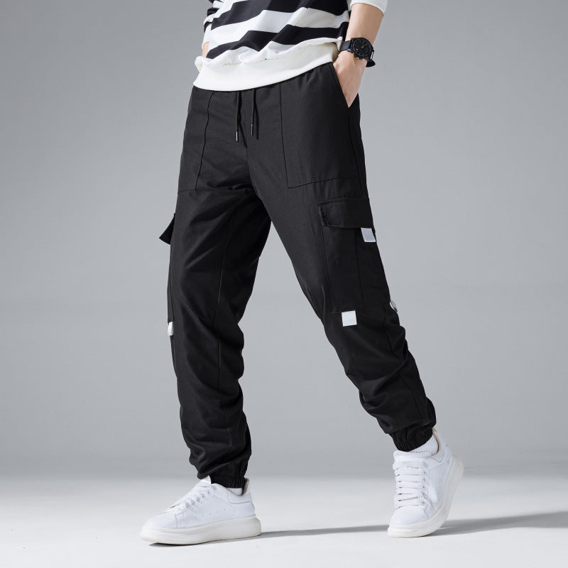 Herren Technische Utility-Cargohose im Joggerstil mit Tunnelzug & elastischen Knöchelbündchen Shop Nory