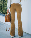 Damen Bequeme Bootcut-Hose aus weichem Material