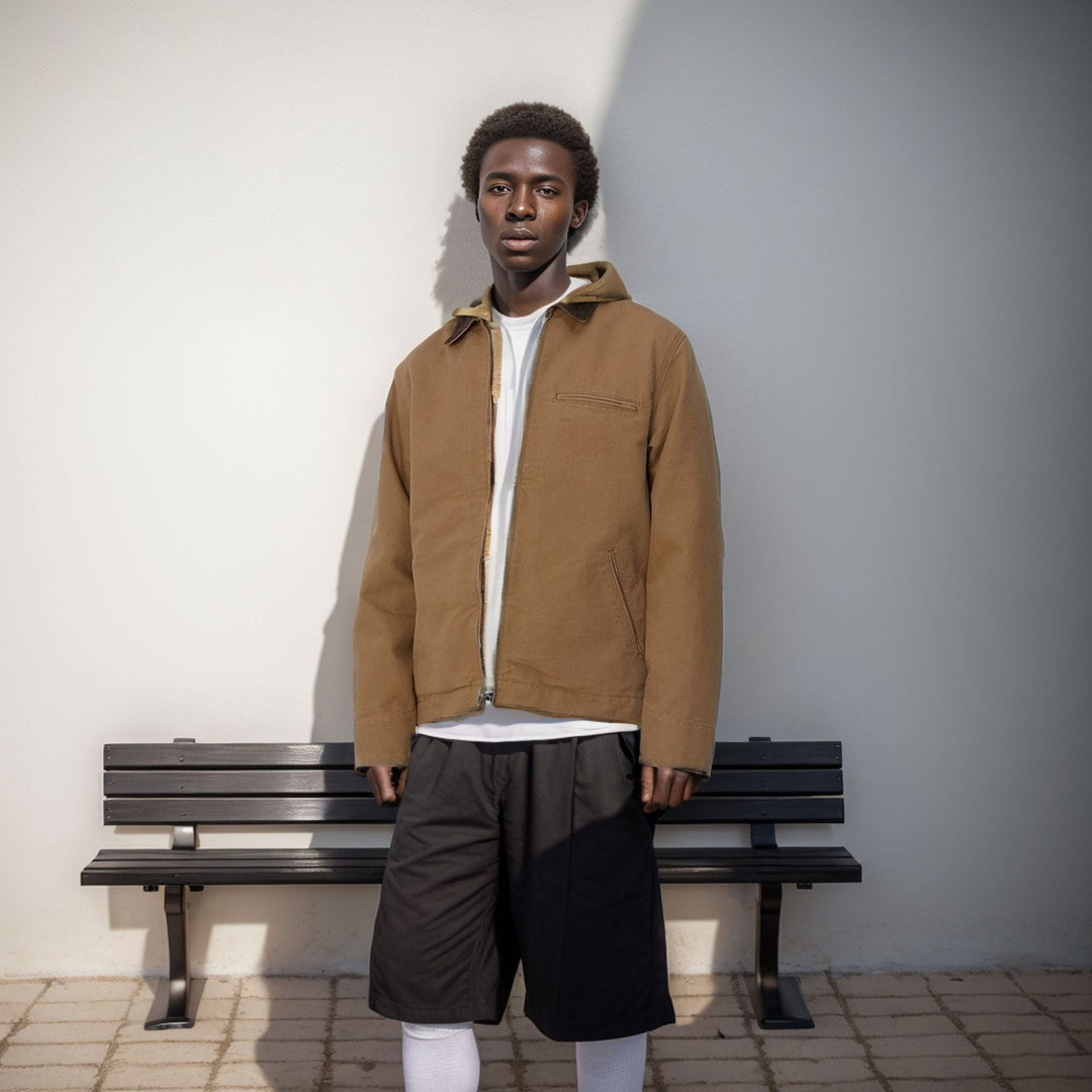 Herren moderne Freizeitjacke mit strukturiertem Design