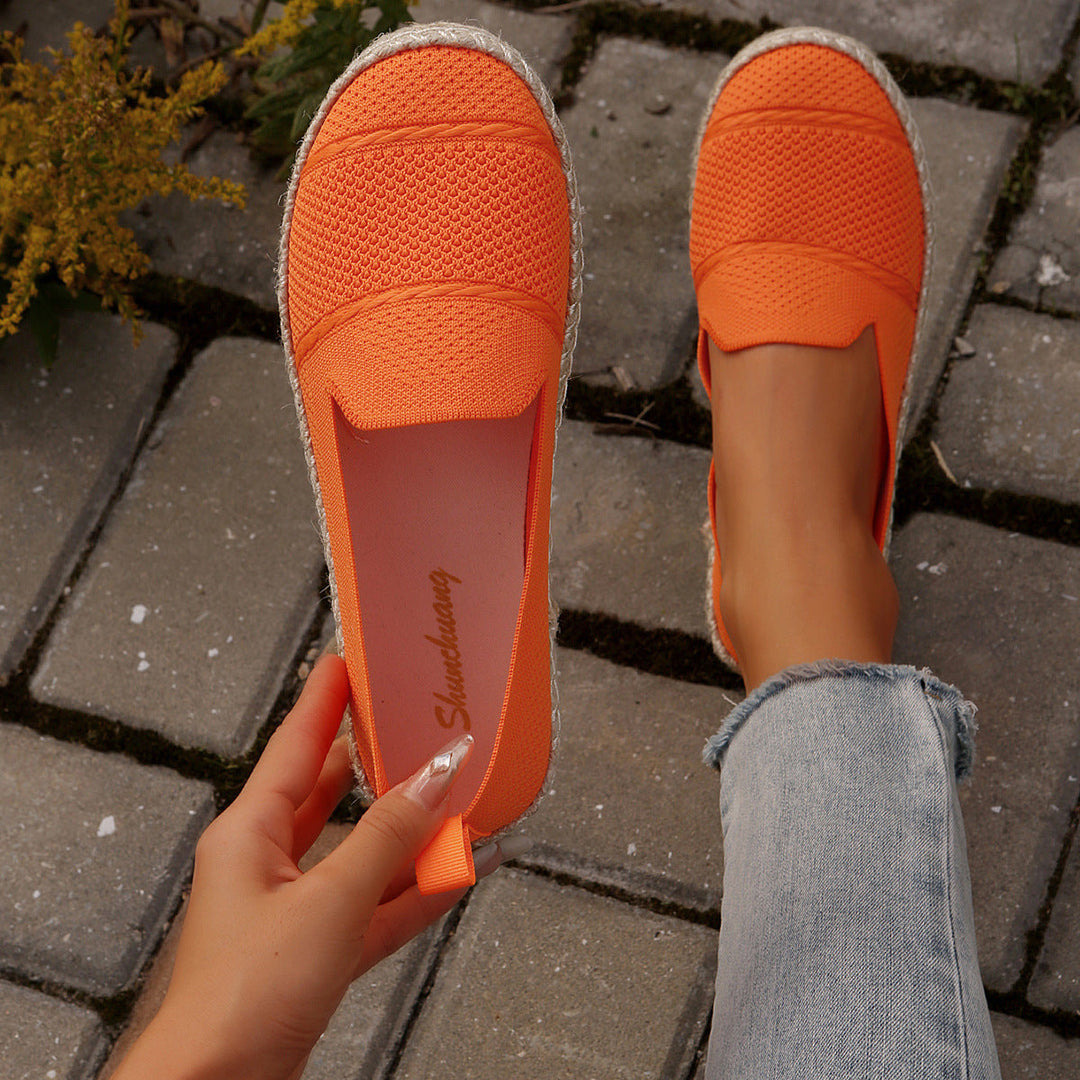 Damen Espadrilles mit atmungsaktivem Netzdesign und flexibler Sohle
