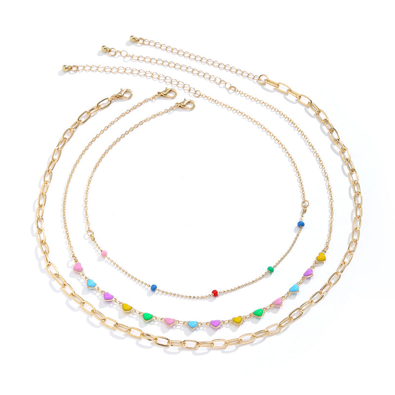 Bunte Böhmische Herz-Halskette | Shop Nory