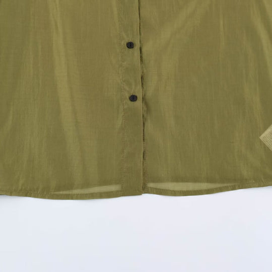 Damen Seidenähnliche Bluse mit Volumenärmeln, Stufenrüschen und Smokbündchen Shop Nory