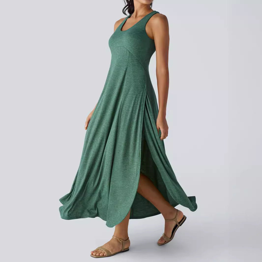 Damen Maxi-Kleid mit fließendem Schnitt und komfortablem Tragegefühl Shopnory