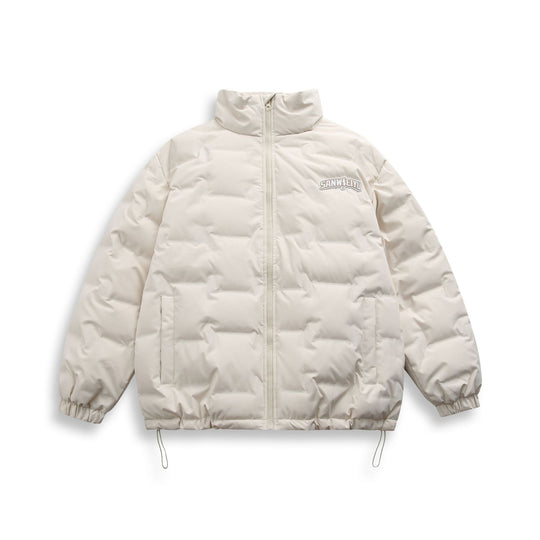 Unisex Kurz geschnittene minimalistische Thermo‑Pufferjacke mit hohem Stehkragen Shop Nory
