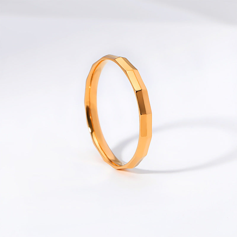 Damen Designer Ring mit hexagonalem Design Shop Nory