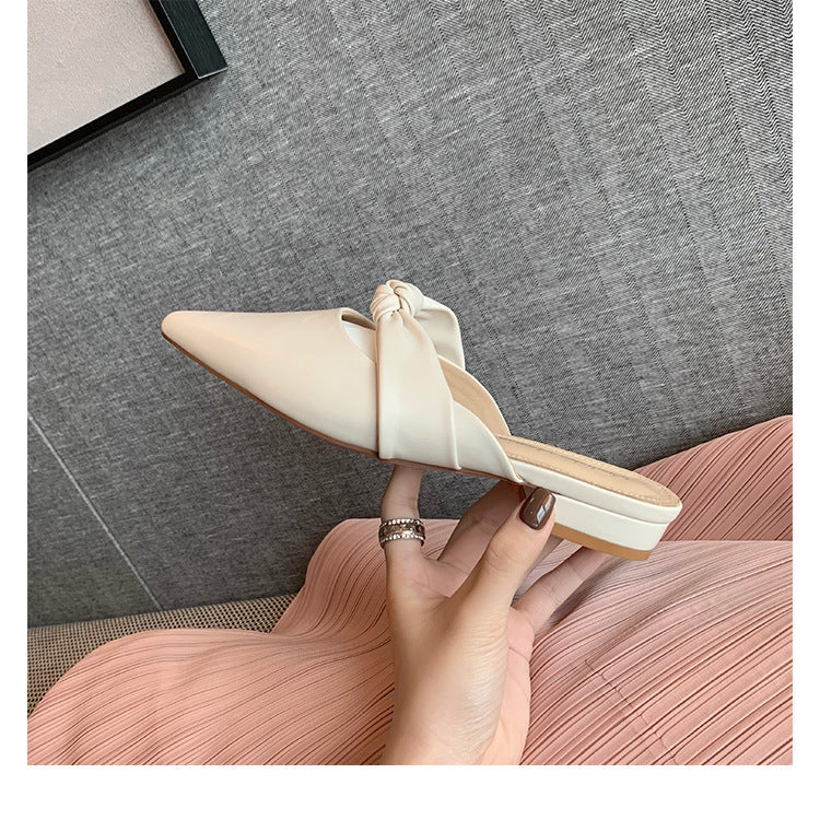 Damen Mules mit elegantem Knotendesign