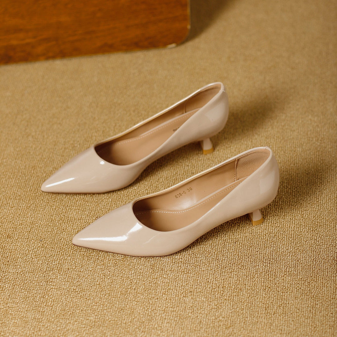 Damen elegante Pumps mit stilvollem Kittelsabsatz