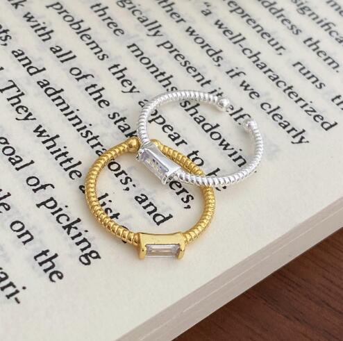 Damen Offener Ring mit funkelndem Kristall Shop Nory