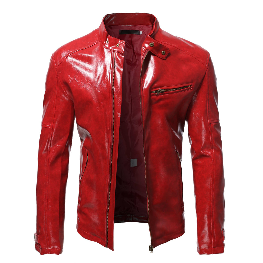 Herren Lederjacke mit hochwertigem Finish