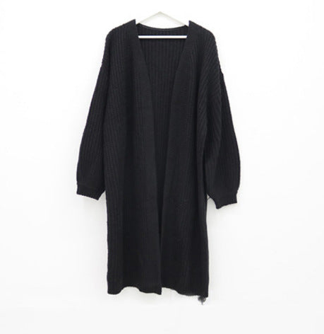 Damen Grobstrick Cardigan mit offenem Schnitt