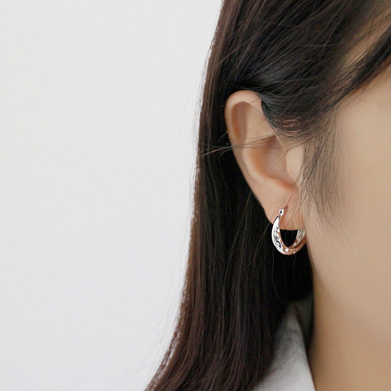 Damen Ohrringe mit modernem, kunstvollem Design und elegantem Glanz Shop Nory
