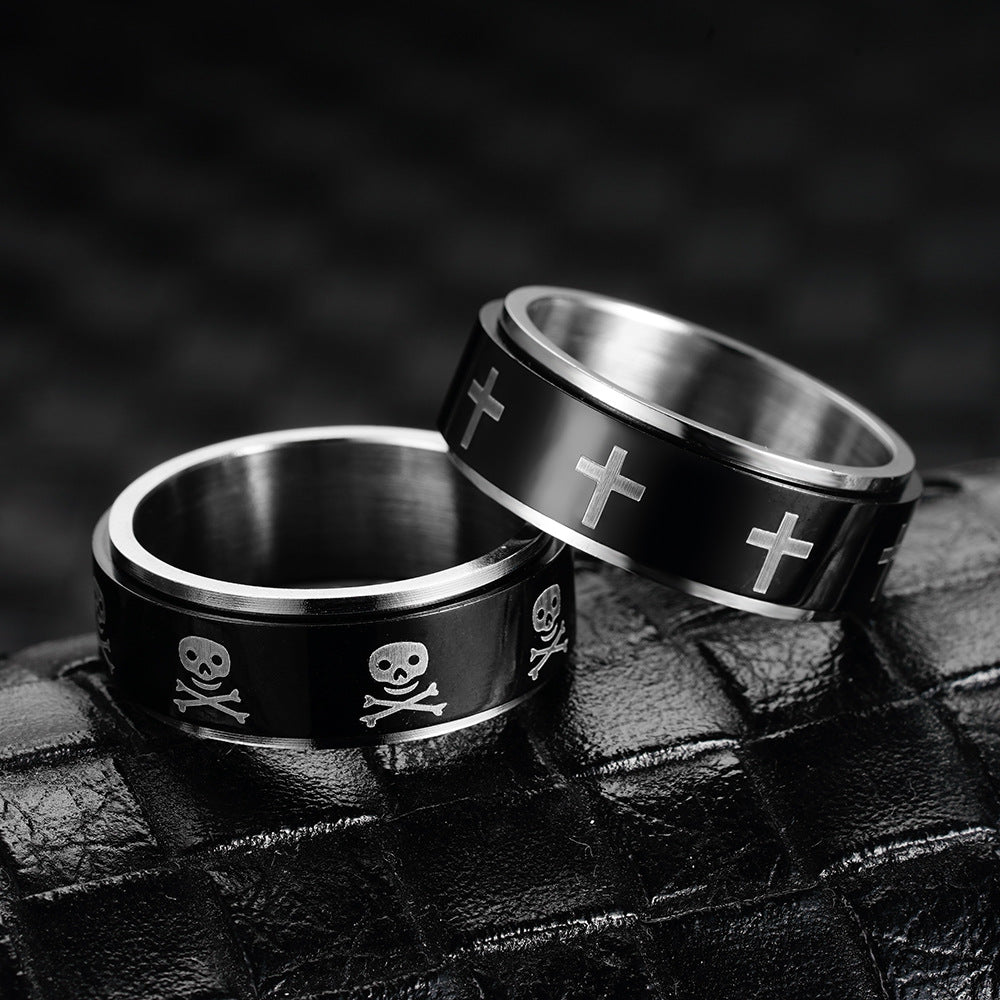 Herren Ring mit modernem Schriftzug und ausgefallenem Design Shop Nory
