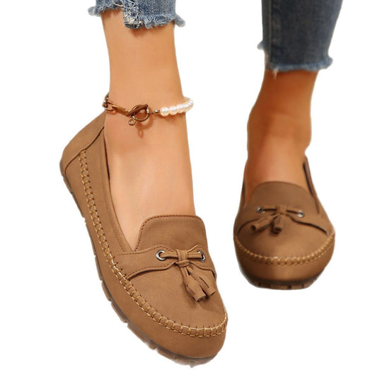 Damen Mokassins mit flexiblem und dämpfendem Fußbett