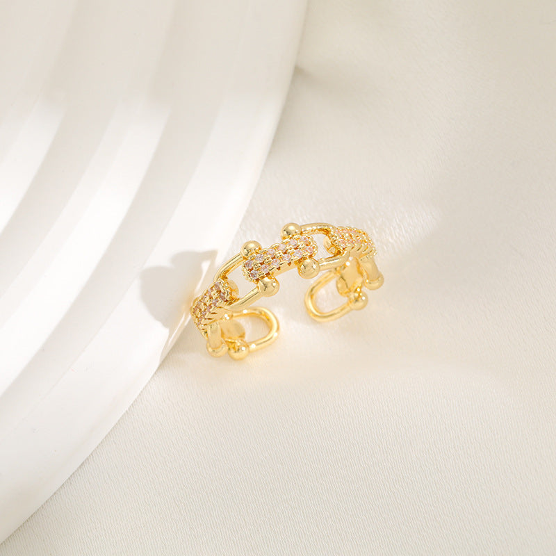 Damen Ring mit funkelndem Zirkonia Shop Nory