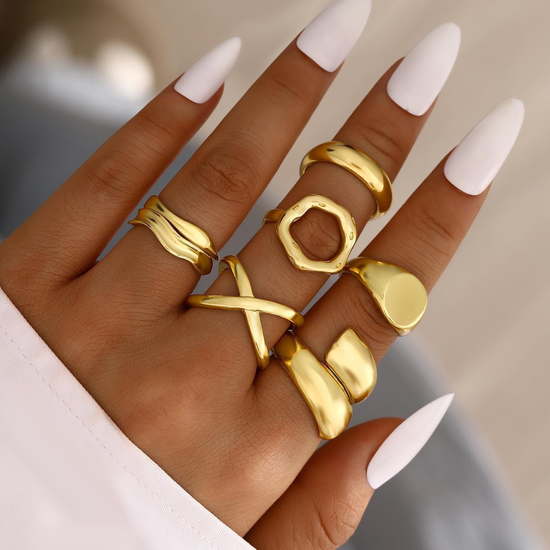 Damen Ring-Set mit modernen und einzigartigen Designs Shop Nory