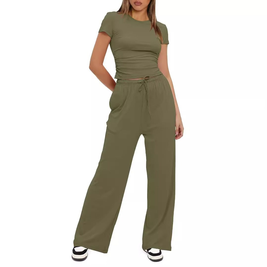 Damen Bequemes Lounge-Outfit mit elastischem Bund und weitem Schnitt