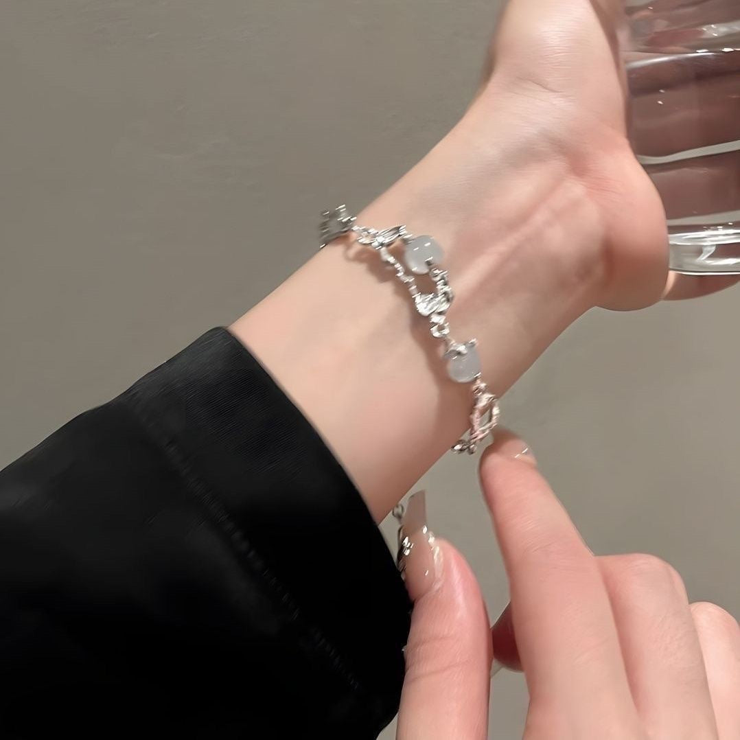Damen Armband mit filigranem Design und Halbedelsteinen Shop Nory
