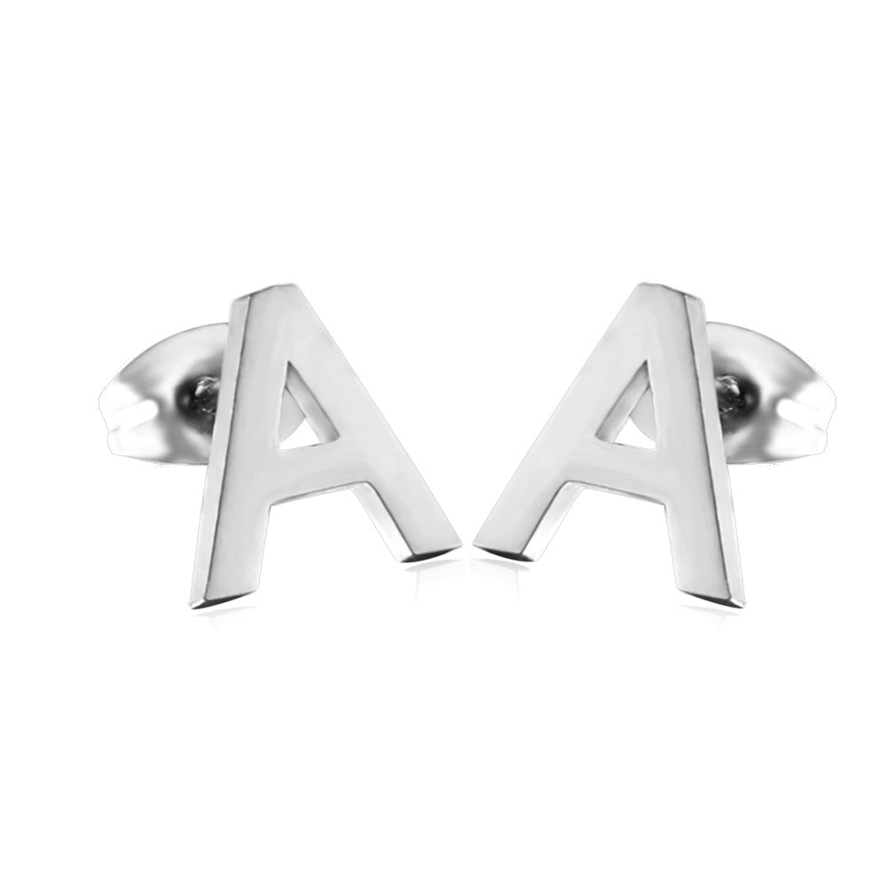 Damen elegante Buchstaben-Ohrstecker Shop Nory
