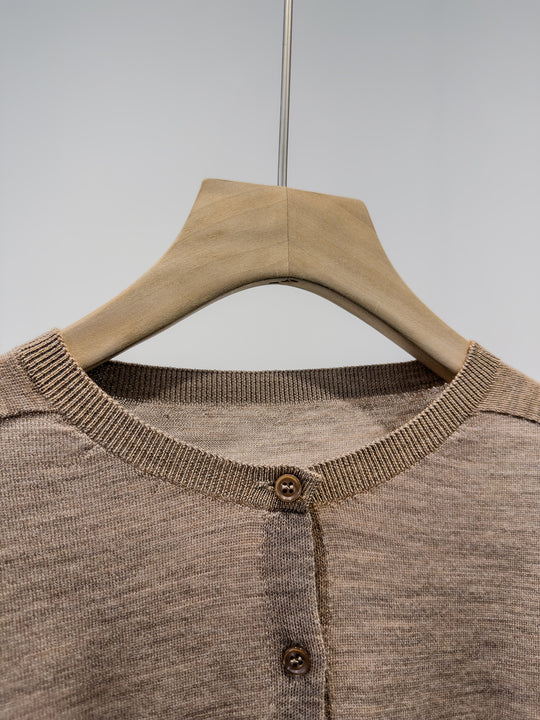 Damen Klassische Knopf-Cardigan Shop Nory