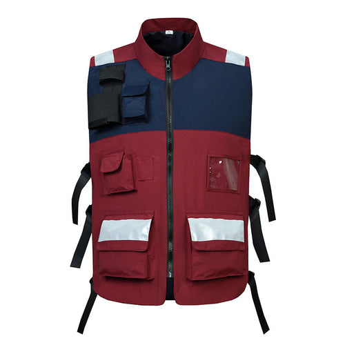 Herren Taktische Utility‑Weste mit Mehrfach‑Taschen, Klappen und verstellbaren Seitriemen Shop Nory
