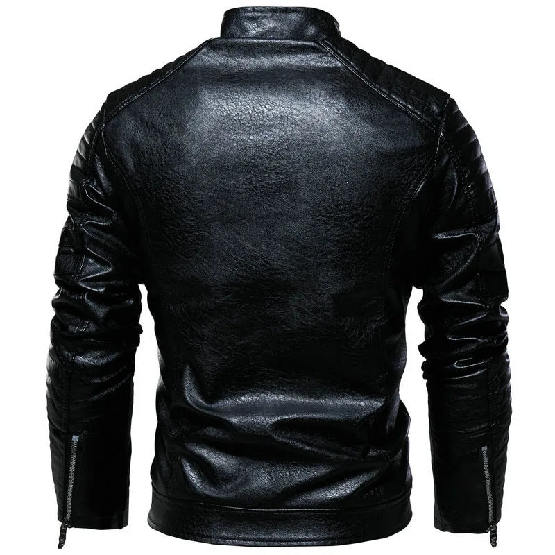 Herren Modische Bikerjacke aus Leder Shop Nory