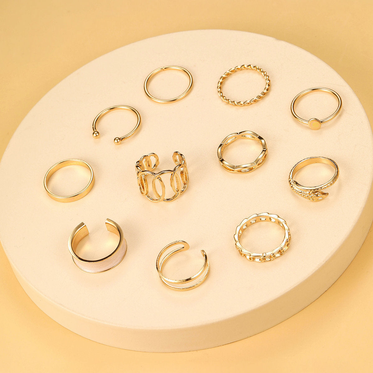 Damen Ring-Set mit vielseitigen Designs und filigranen Details Shop Nory