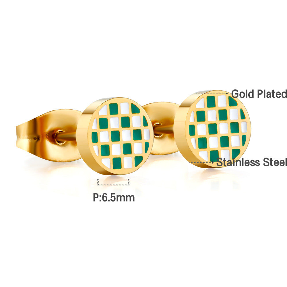 Damen Ohrstecker mit tropfenförmigem Design aus hochwertigem Edelstahl und goldplattierter Oberfläche Shop Nory