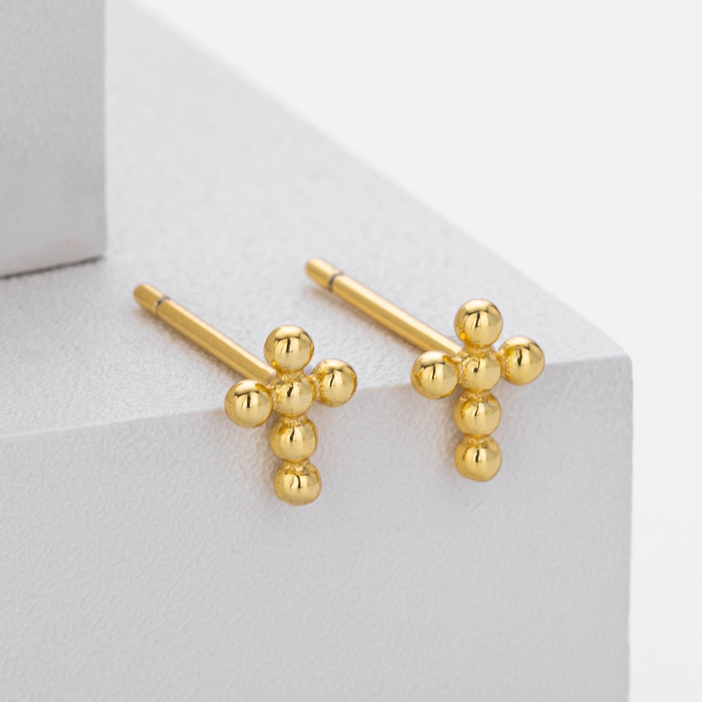 Damen Ohrringe mit stilvollem Kreuzdesign Shop Nory