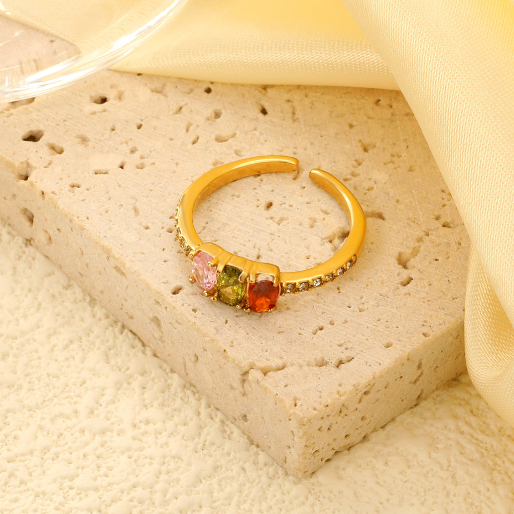 Damen Muschelring aus hochwertigem Edelstahl mit modernem Design Shop Nory