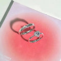 Damen Ring-Set mit kunstvollem Herz-Design und funkelnden Zirkonia Shop Nory