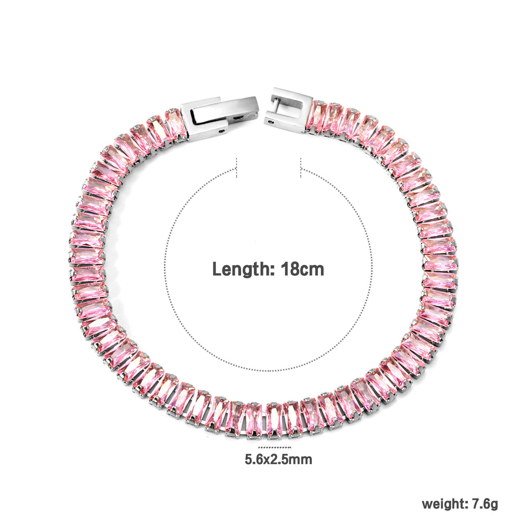 Damen Armband mit funkelnden Zirkonia und eleganter Goldbeschichtung Shop Nory