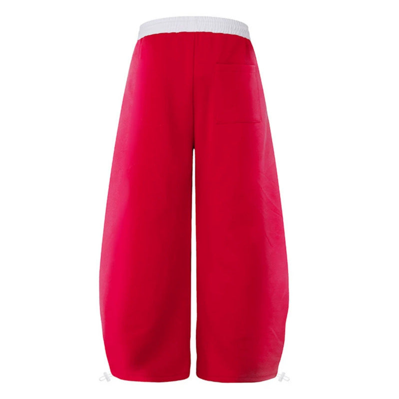 Damen Extraweite Culotte-Sweathose im Palazzo‑Stil mit hohem Komfortbund, Tunnelzug und gotischem Kreuz-Print Shop Nory