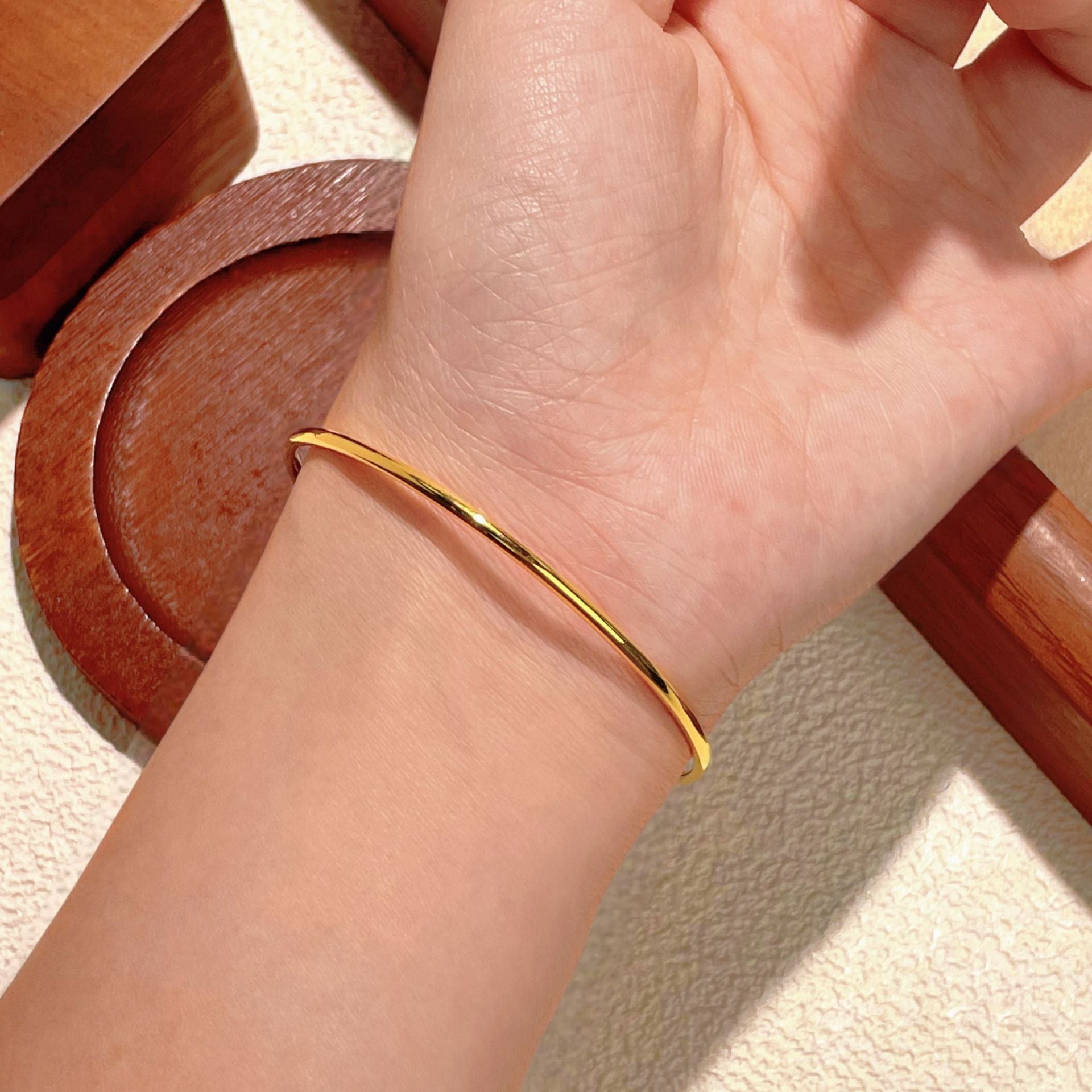 Damen schlichter Goldring Shop Nory