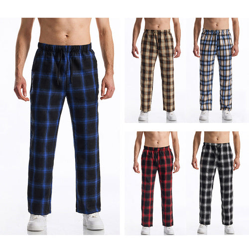 Herren bequeme Freizeithose mit Karomuster