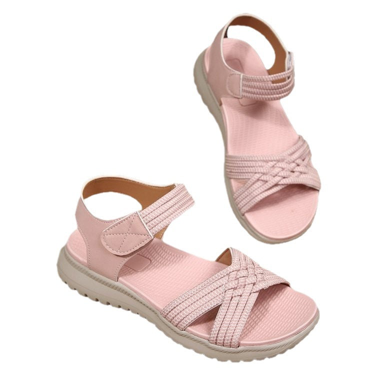 Damen Sportliche Sandalen mit elastischen Riemen